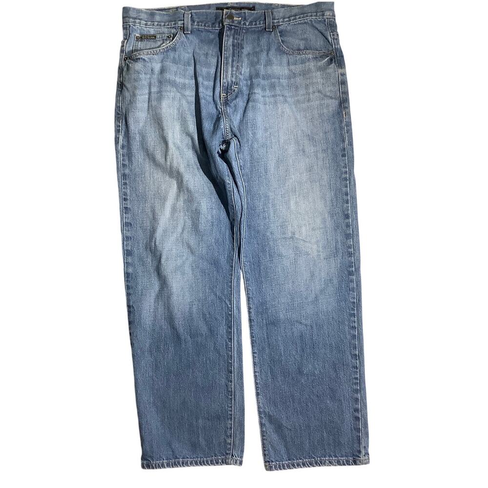 Calvin Klein Blue Jeans Men’s 38W — Relaxed Straight, Easy Fit, Classic
